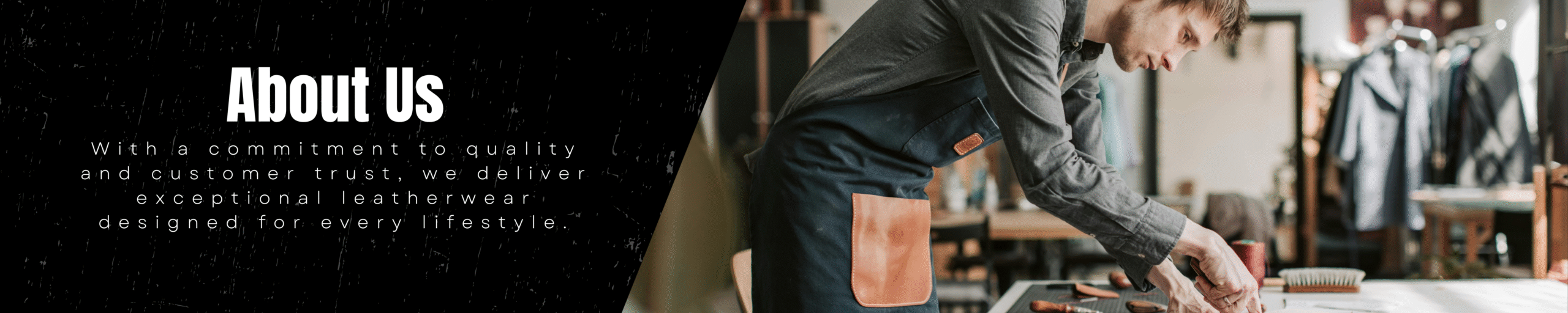 Brown Torn Paper Jacket Fashion banner